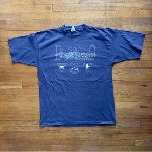 VTG American Sportswear Durango Colorado Graphic Tee Mountain Bear
Eagle Size XL